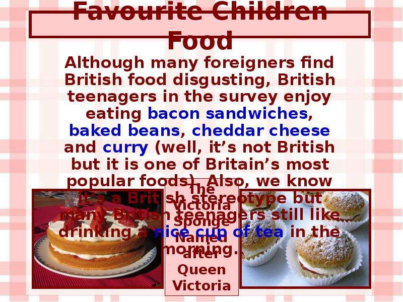 Favourite Children Food