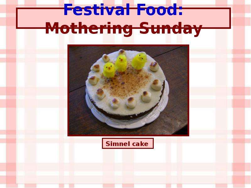 Festival Food Mothering Sunday