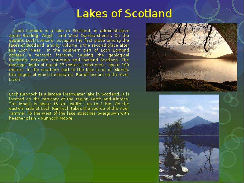 Lakes of Scotland