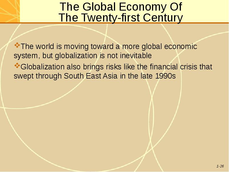 The Global Economy Of The