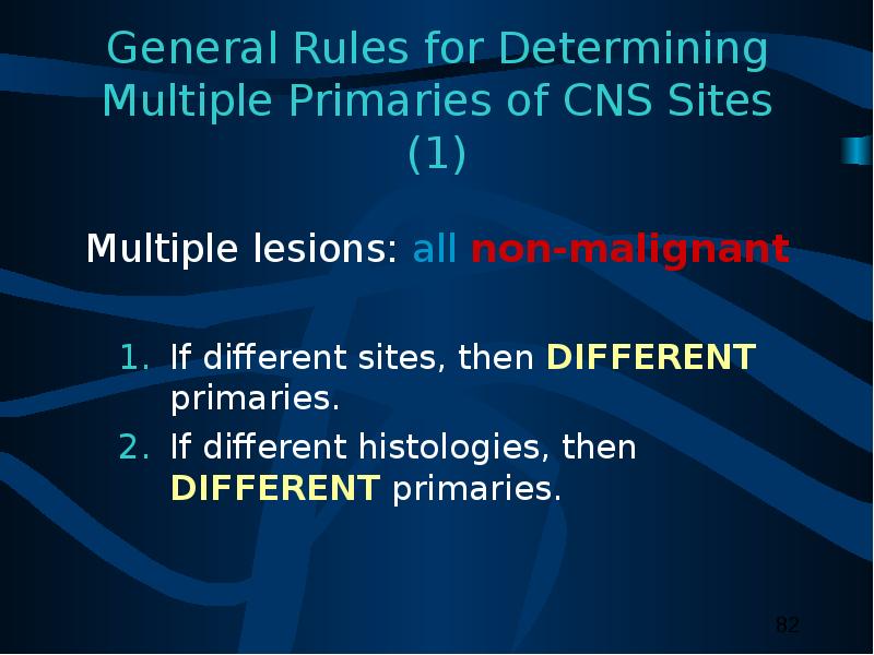 General Rules for Determining