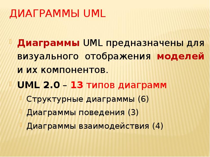 Диаграммы UML Диаграммы UML