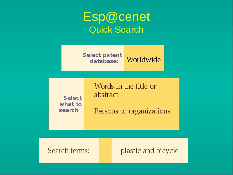 Esp cenet Quick Search