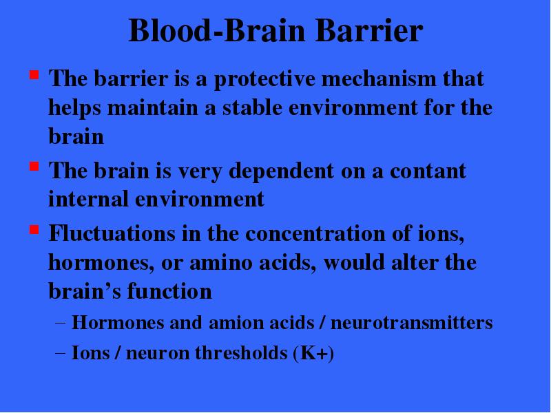 Blood-Brain Barrier The