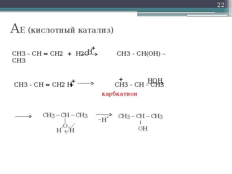 AE кислотный катализ