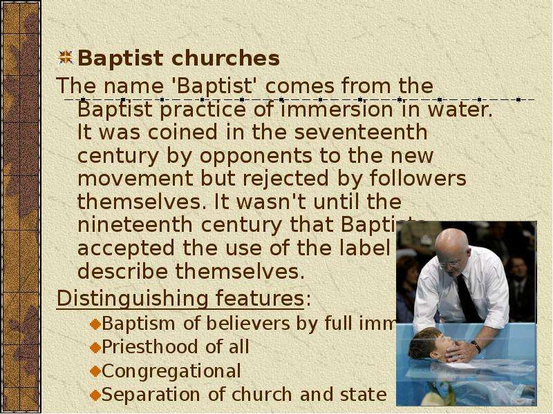 Baptist churches Baptist