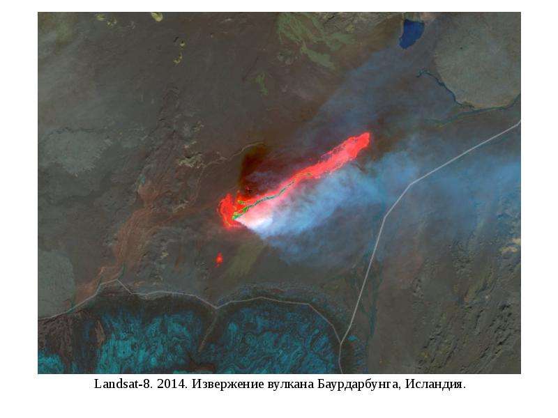 Landsat- . . Извержение