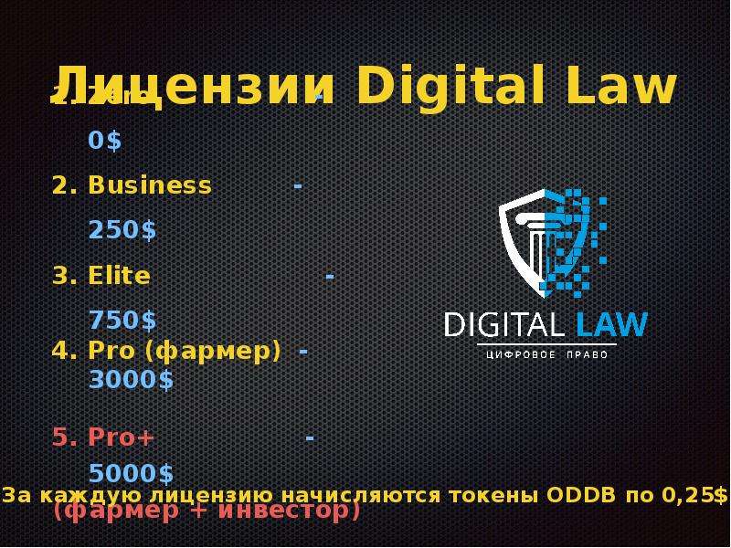 Лицензии Digital Law Zero -