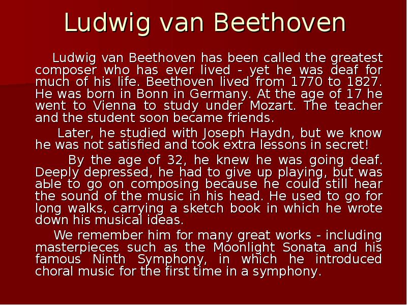 Ludwig van Beethoven Ludwig