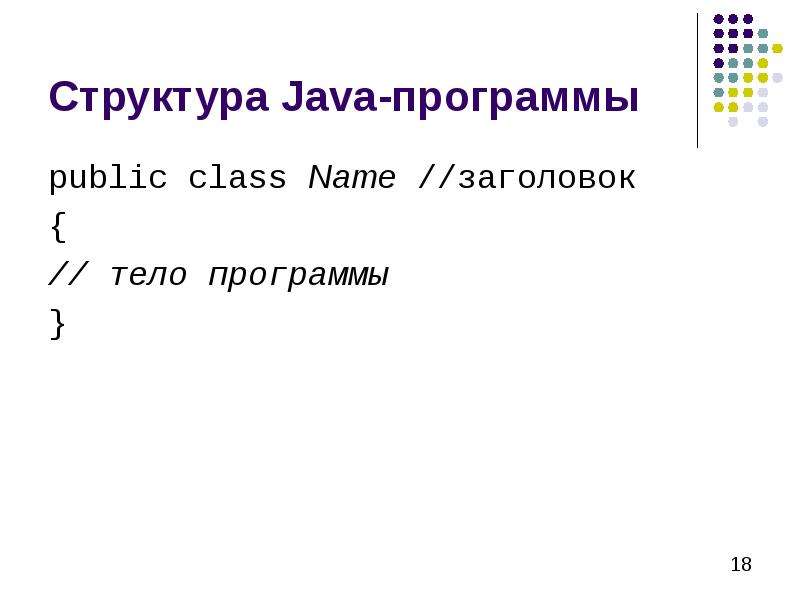 Структура Java-программы