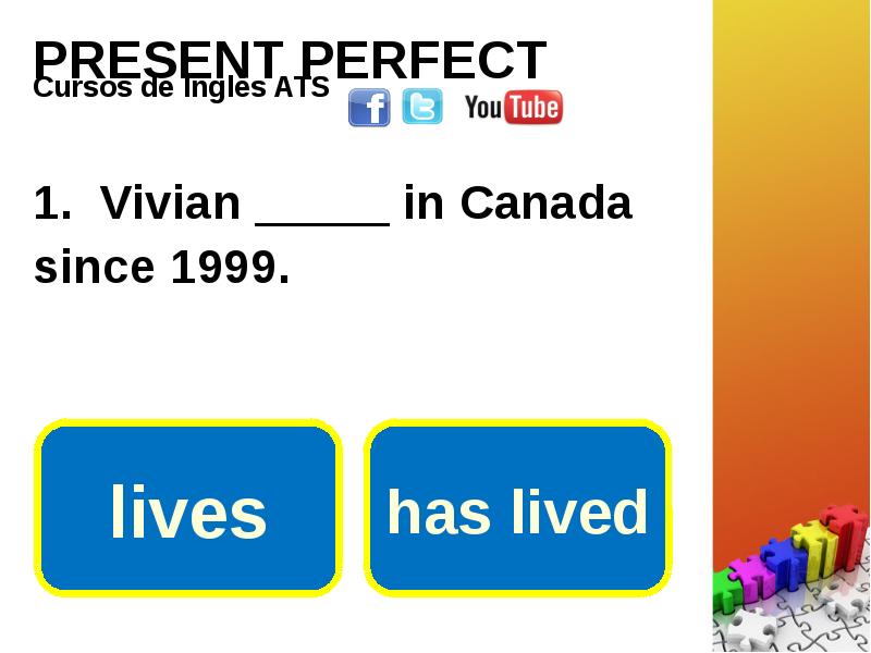 PRESENT PERFECT . Vivian in