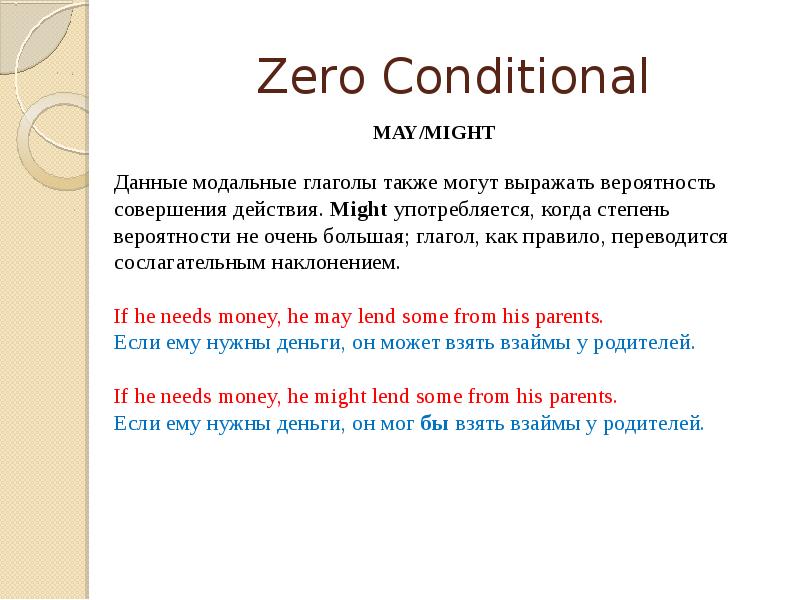 Zero Conditional