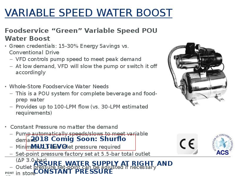 VARIABLE SPEED WATER BOOST