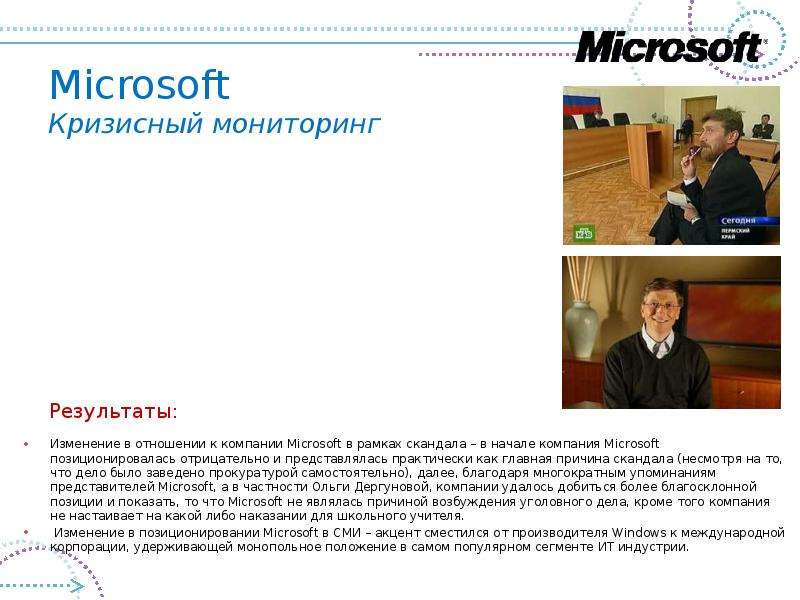 Microsoft Кризисный