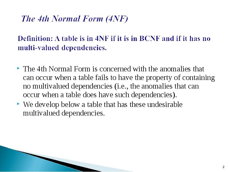 The th Normal Form is