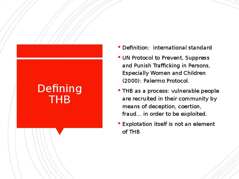 Defining THB Definition