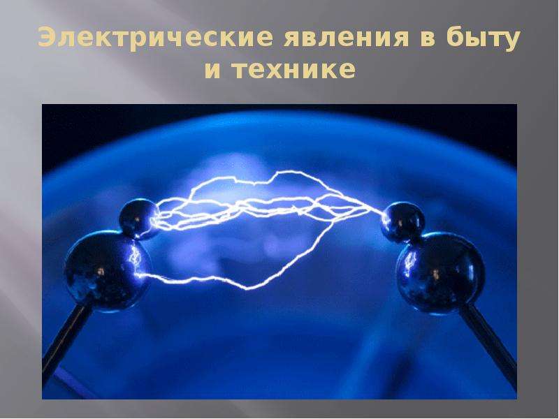 Электрические явления в быту