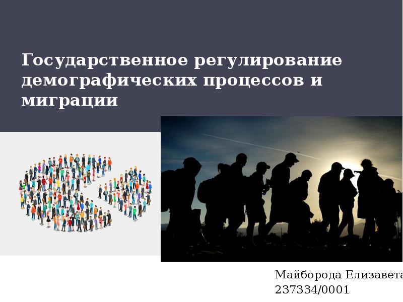 Презентация Государственное регулирование демографических процессов и миграции
