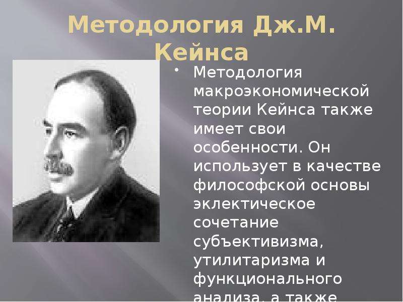 Методология Дж.М. Кейнса