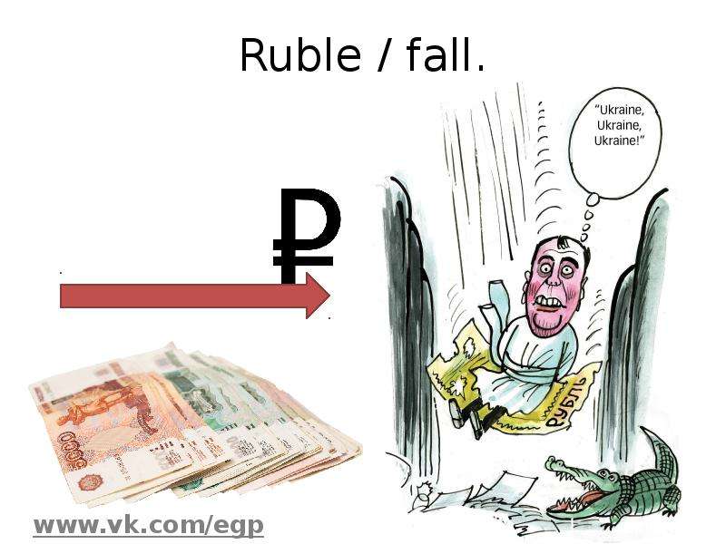 Ruble fall.