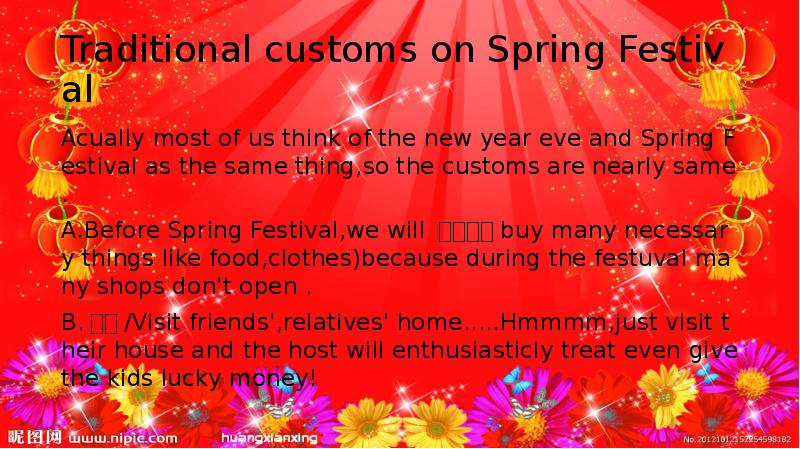 Traditional customs on Spring