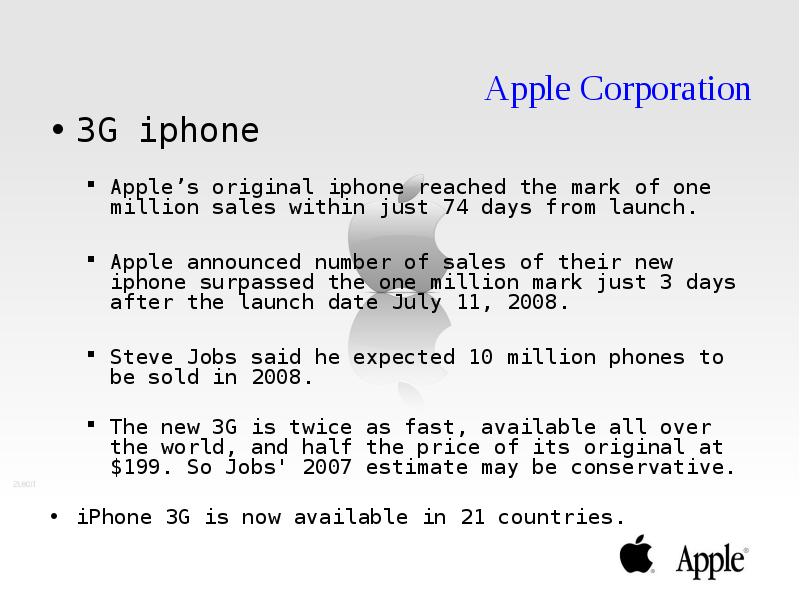 Apple Corporation G iphone