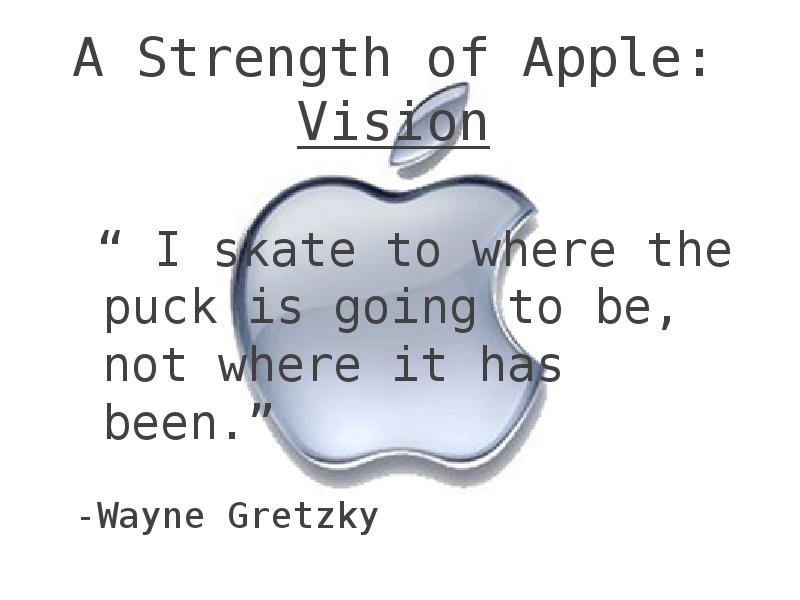 A Strength of Apple Vision I
