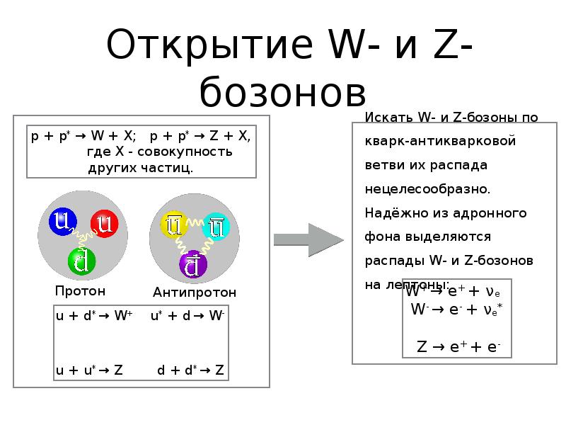 Открытие W- и Z-бозонов