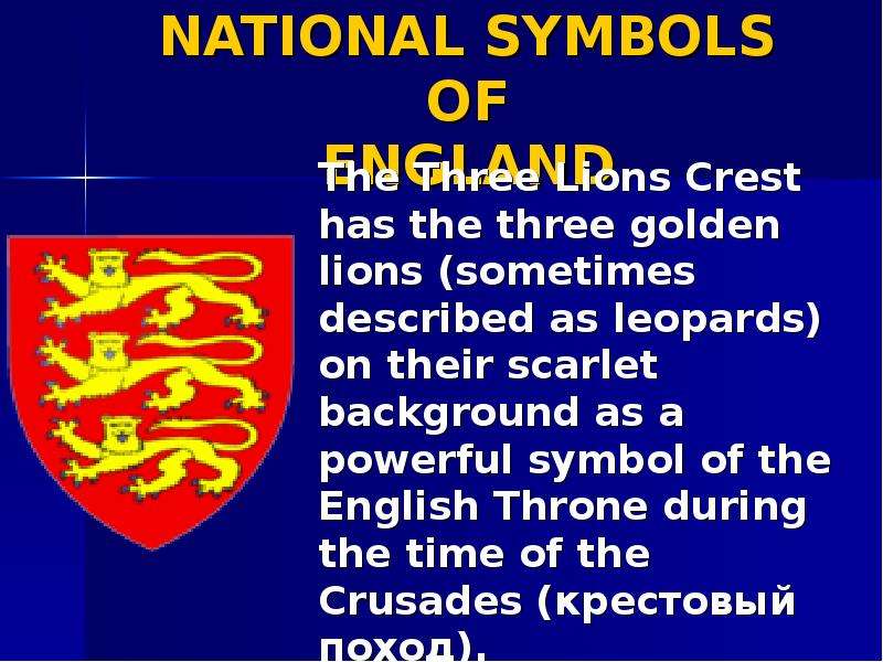 NATIONAL SYMBOLS OF ENGLAND