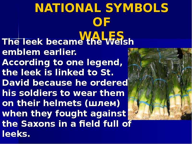 NATIONAL SYMBOLS OF WALES