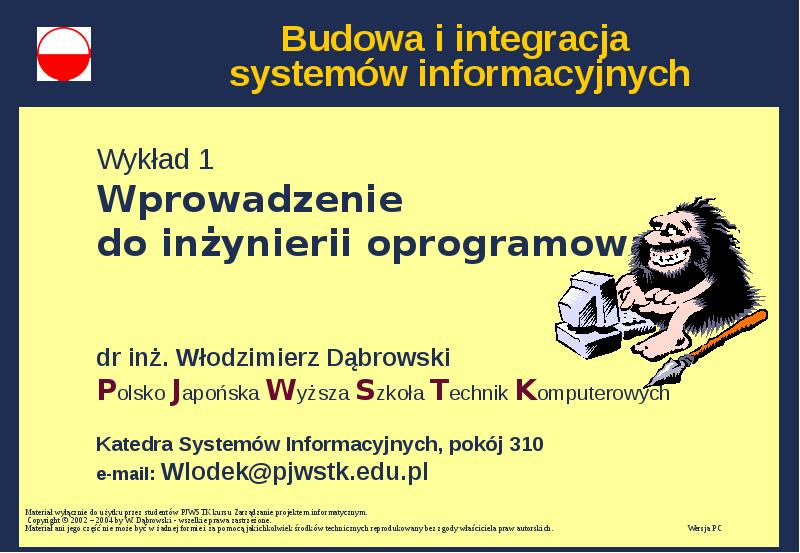 Презентация Budowa i integracja systemów informacyjnych