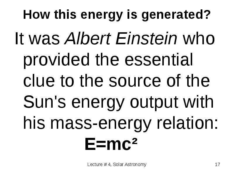 How this energy is generated?