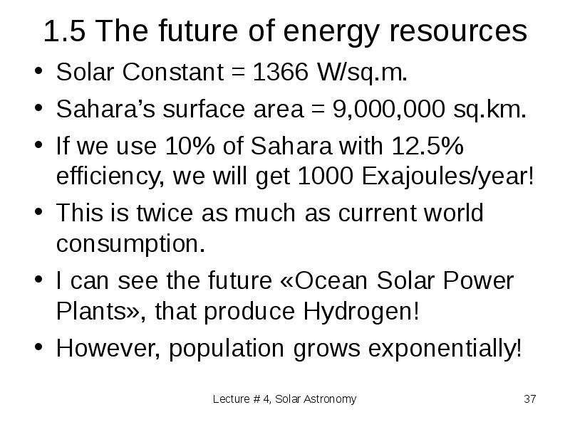 . The future of energy