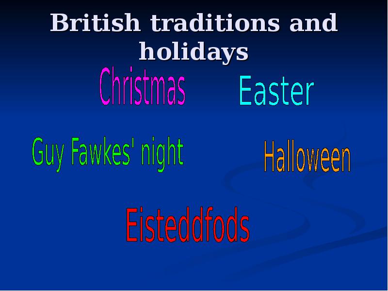 British traditions and