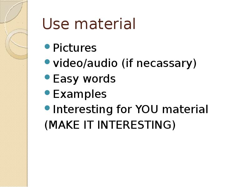 Use material Pictures video