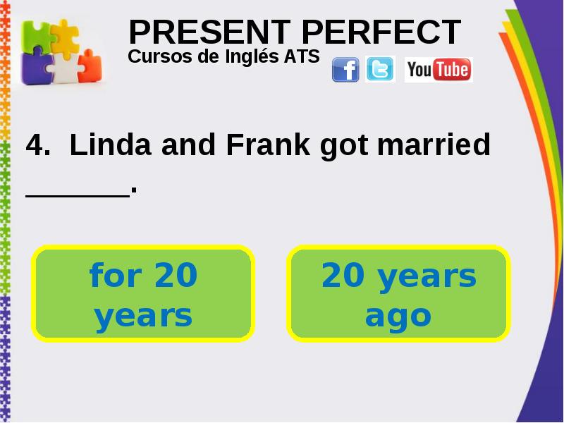 PRESENT PERFECT . Linda and