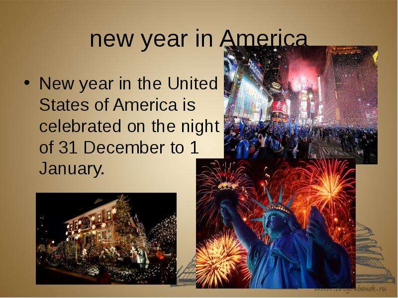 new year in America New year