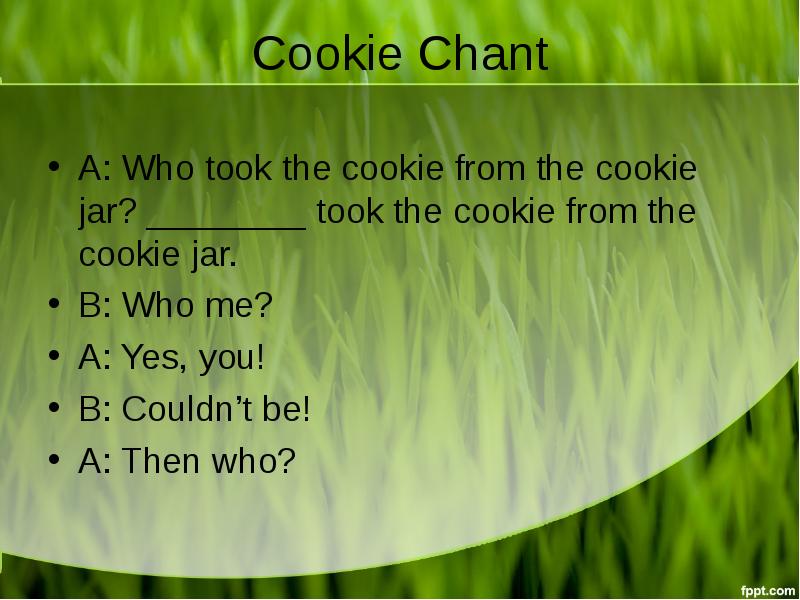 Cookie Chant A Who took the