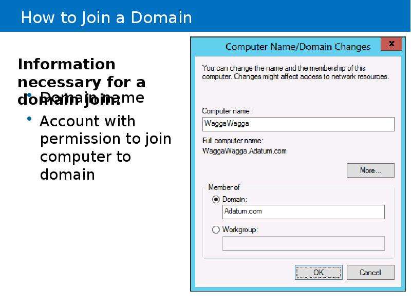 How to Join a Domain