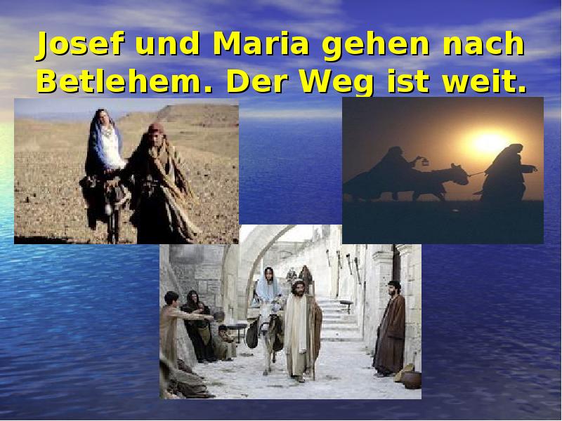 Josef und Maria gehen nach