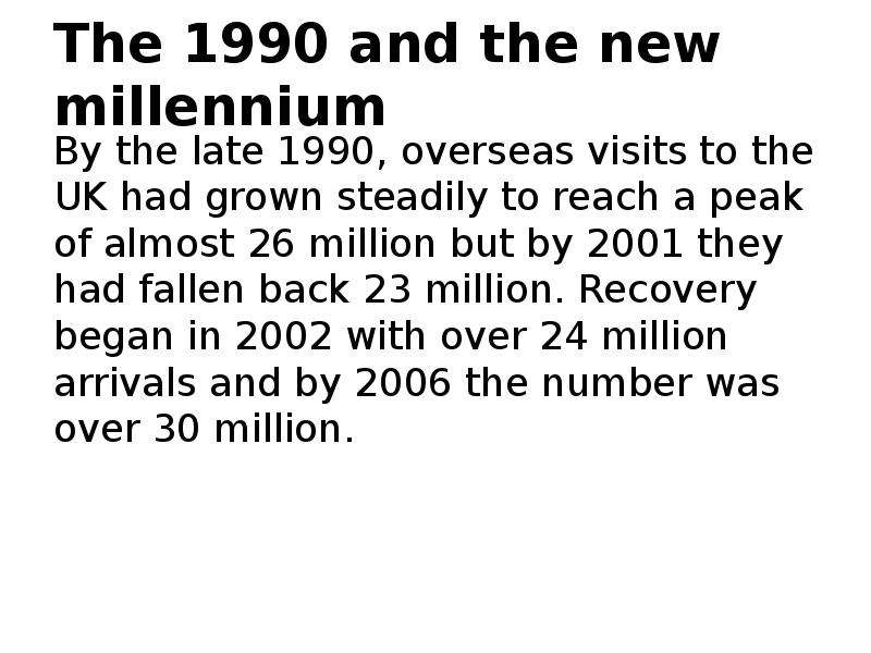 The and the new millennium By
