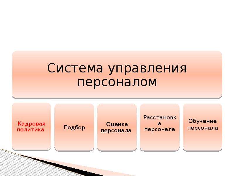 Презентация Система управления персоналом. Кадровая политика. Тема 3