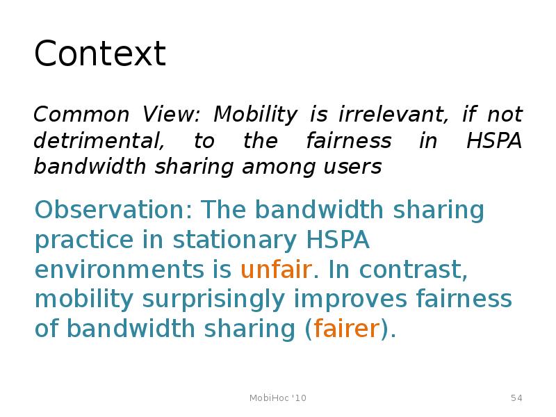 Context Common View Mobility