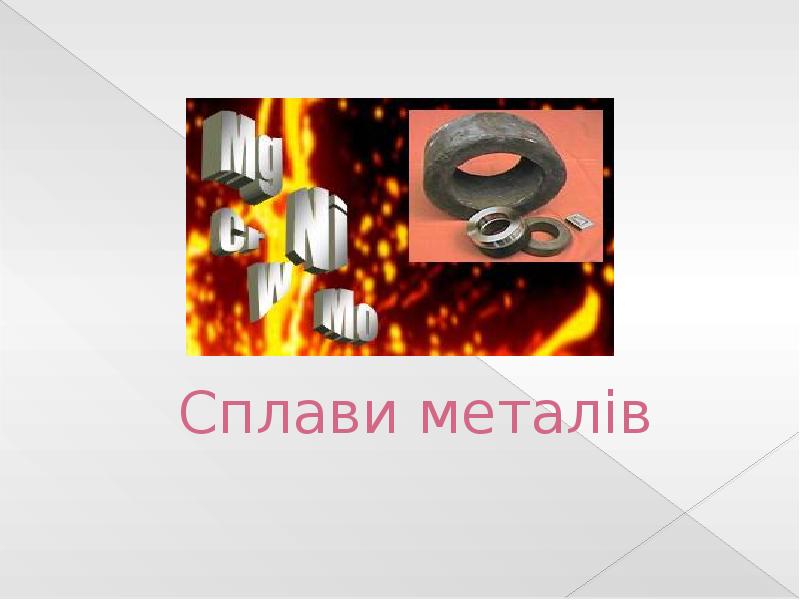 Презентация Сплави металів